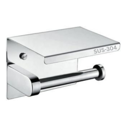 Tissue Holder Wall Mounted Bathroom and Kitchen Roll Toilet Holder 304 Stainless Steel